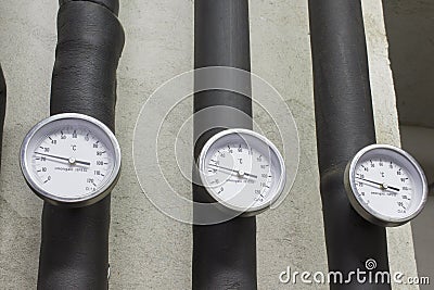 Immersion thermometers Stock Photo