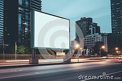 Immersive Advertising: The Dazzling Displays of City Streets Stock Photo