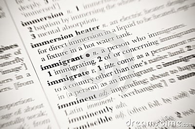 Immigrant Stock Photo