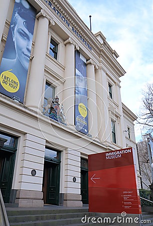 Immigration Museum Melbourne Editorial Stock Photo