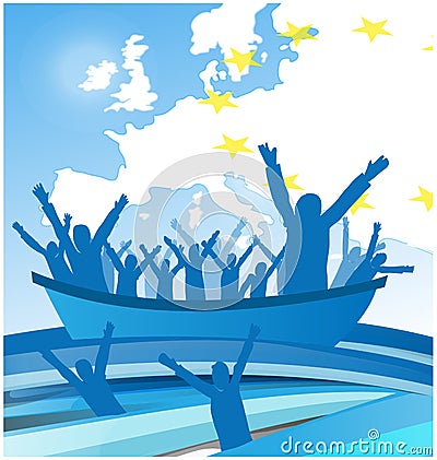 Immigration people Vector Illustration