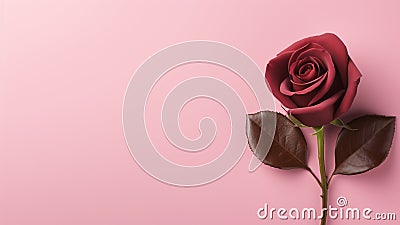 the immortal rose like love, copy space Stock Photo