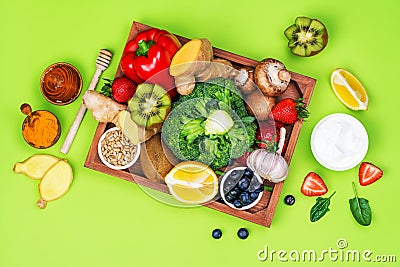 Immunity boosters food Stock Photo