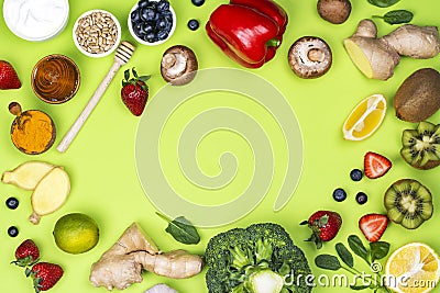Immunity boosters food Stock Photo