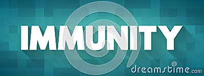 Immunity - complex biological system that can recognize and tolerate whatever belongs to the self, and to recognize and reject Stock Photo