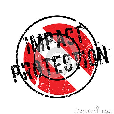 Impact Protection rubber stamp Vector Illustration