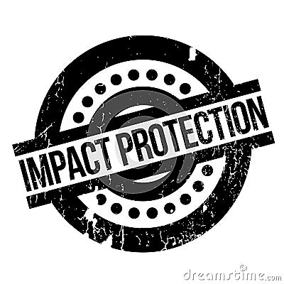 Impact Protection rubber stamp Vector Illustration