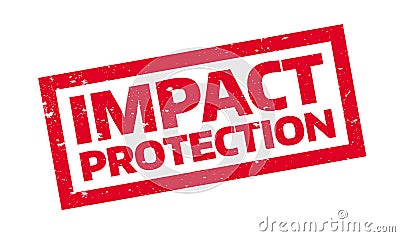 Impact Protection rubber stamp Vector Illustration