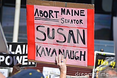 Impeachment rally New York City Editorial Stock Photo