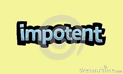 IMPEDANCE writing vector design on a yellow background Stock Photo