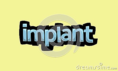 IMPEDANCE writing vector design on a yellow background Stock Photo