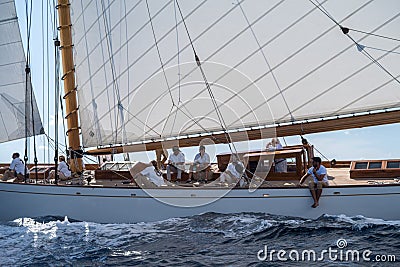 Classic sailing yacht Editorial Stock Photo