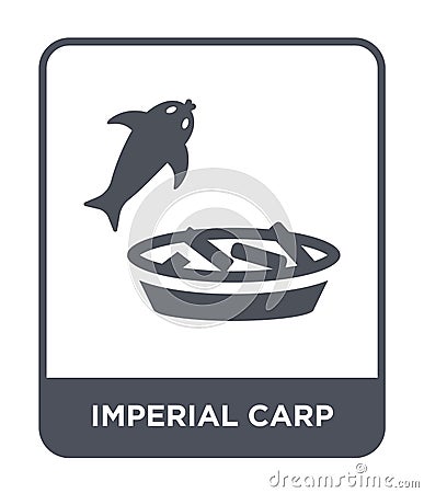 imperial carp icon in trendy design style. imperial carp icon isolated on white background. imperial carp vector icon simple and Vector Illustration