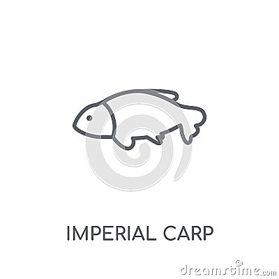 Imperial Carp linear icon. Modern outline Imperial Carp logo con Vector Illustration