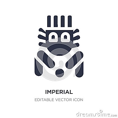 imperial guardian lion icon on white background. Simple element illustration from Monuments concept Vector Illustration