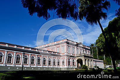 Imperial museum of Petropolis. Summer residence of brazilian emperor Editorial Stock Photo