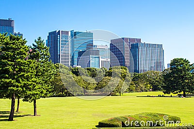 Imperial Palace East Gardens in Tokyo, Japan Stock Photo