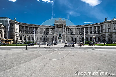 Imperial Palace Hofburg And Famous Square Heldenplatz In The Inner City Of Vienna In Austria Editorial Stock Photo