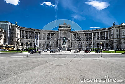 Imperial Palace Hofburg And Famous Square Heldenplatz In The Inner City Of Vienna In Austria Editorial Stock Photo