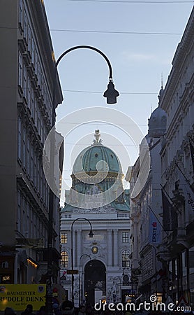 Imperial Palace Hofburg in Vienna Editorial Stock Photo