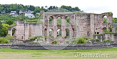 The Imperial Roman Baths, Trier, Rhineland-Palatinate, Germany Stock Photo