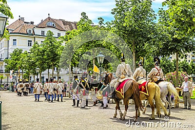 Imperiale Fest celebrated in Baden bei Wien. Editorial Stock Photo