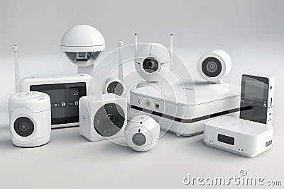 Implement protection measures with smart window locks, reliable computer systems, and lens maintenance protocols. Cartoon Illustration