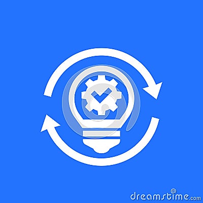 Implementation, implement icon for web Vector Illustration