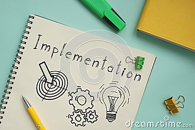Implementation is shown on the photo using the text Stock Photo