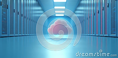 Implementing Serverless Technology in a Hybrid Cloud Network to Support Current Digital Infrastructure. Concept: Cloud Stock Photo