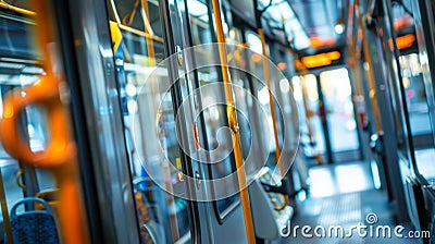 Implementing smart fare systems that utilize big data to track ridership and streamline fare collection reducing Stock Photo