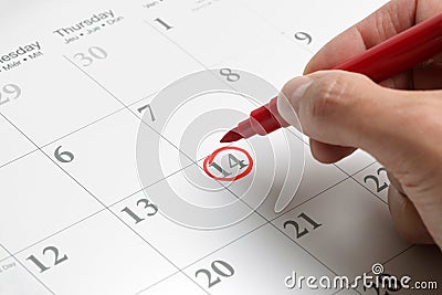 Important date Stock Photo