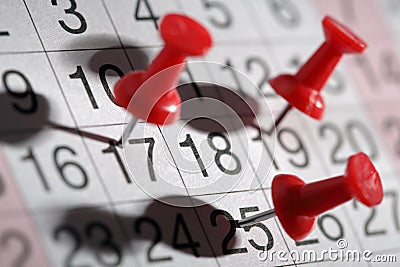 Important date Stock Photo