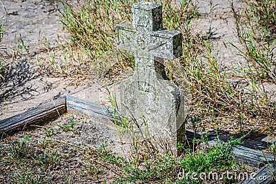 An important early American resting place cemetery in Laguna Atascosa NWR, Texas Editorial Stock Photo