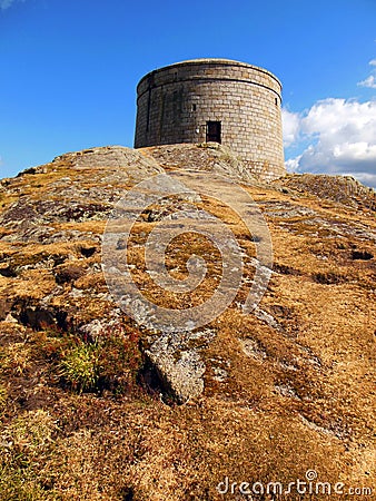 Dalkey Island Martello Tower Ireland Stock Photo