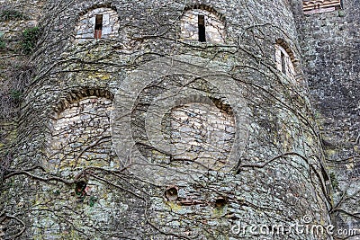 Imposing Medieval Wall Stock Photo