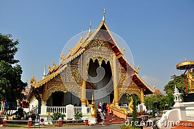 Chiang Mai, Thailand: Ubosot at Wat Phra Singh Editorial Stock Photo