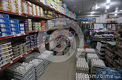 The imposition of a curfew, due to the discovery of cases of Coronavirus, in Gaza Strip Editorial Stock Photo