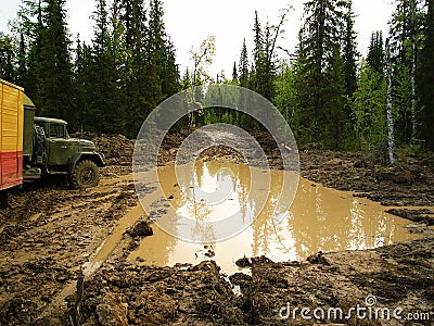 Impossibility of roads Stock Photo