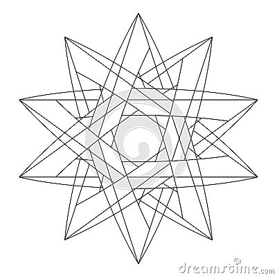 Impossible star for Your project. Icon or logo Stock Photo