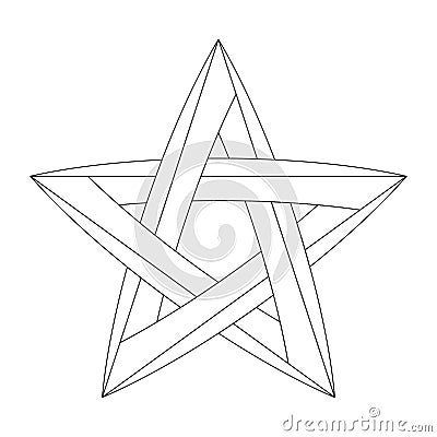 Impossible star for Your project. Icon or logo Stock Photo