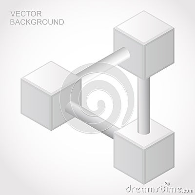 Impossible vector object Vector Illustration