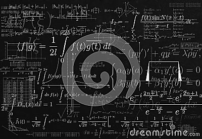 Impregnable mathematics Stock Photo