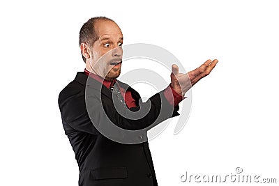 Impressed Businessman Stock Photo