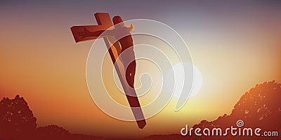 Representation of the resurrection of Jesus Christ on Easter day. Stock Photo