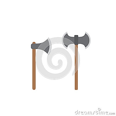 Double axe and simple axe clipart vector Vector Illustration