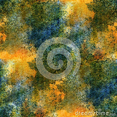 Impressionism artist blue, yellow, green Stock Photo