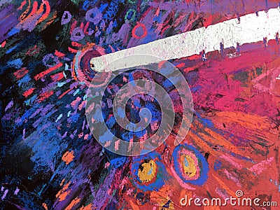 Impressionism texture, vibrant color background, impressionistic painting art wallpaper Stock Photo