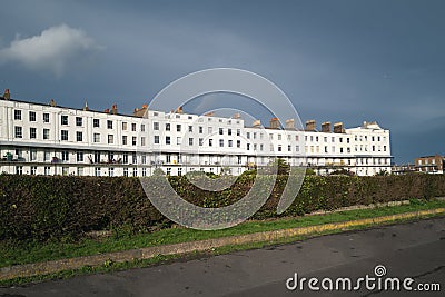 The impressive architecture of the apartments on the Royal Crescent Editorial Stock Photo