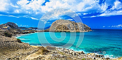 Impressive Greek islands - Karpathos (Dodekanese) Stock Photo